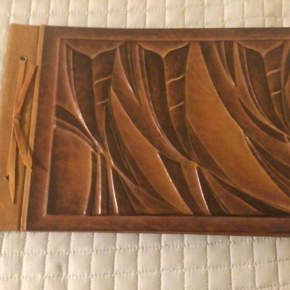 Leather Guest Sign-in Hardcover Book - Picture 2 of 4